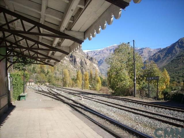 Imagen del monumento Estación de ferrocarriles de río Blanco del ferrocarril Trasandino