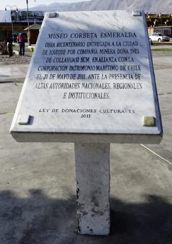 Imagen del monumento Monolito Museo Corbeta Esmeralda