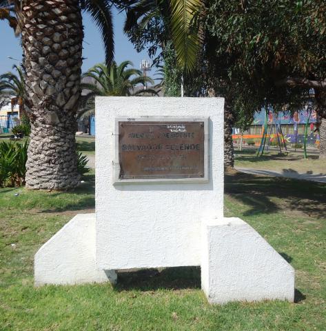 Imagen del monumento Salvador Allende Gossens
