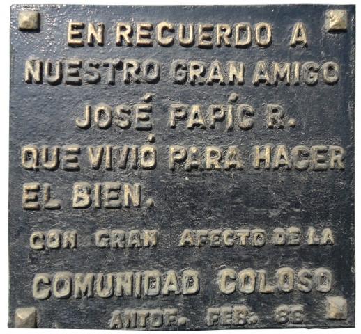 Imagen del monumento José Papíc R.