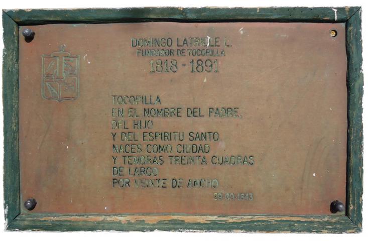 Imagen del monumento Domingo Latrille Fundador De TocopilLa