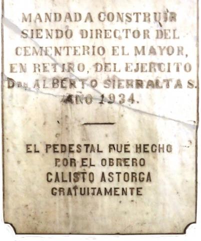 Imagen del monumento Lloradora del Cementerio Municipal