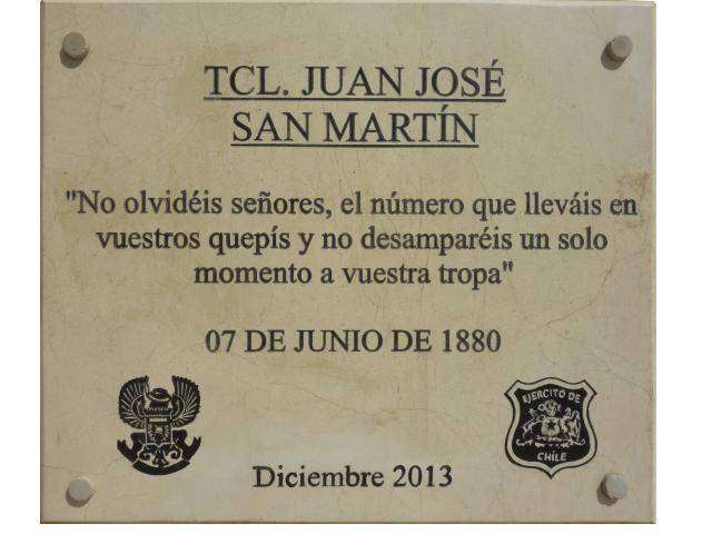Imagen del monumento TCL. Juan José San Martín