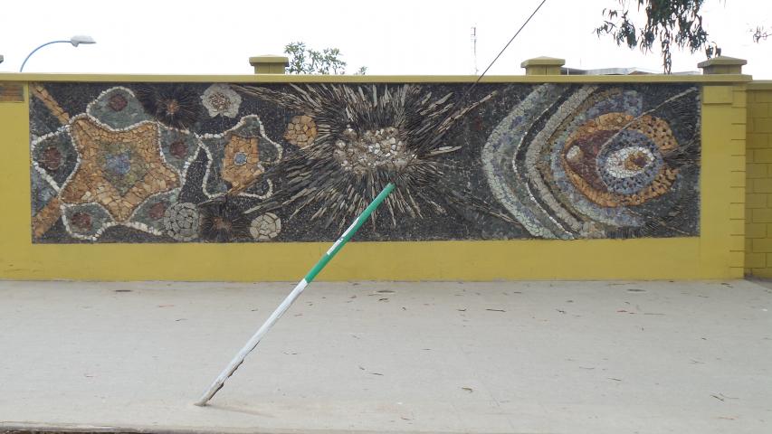 Imagen del monumento Mural "Vida Oceánica" de María Martner