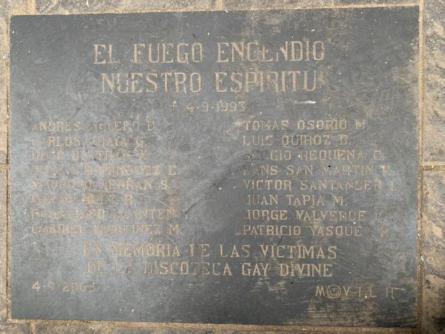 Imagen del monumento A las víctimas del incendio de la discoteca gay Divine