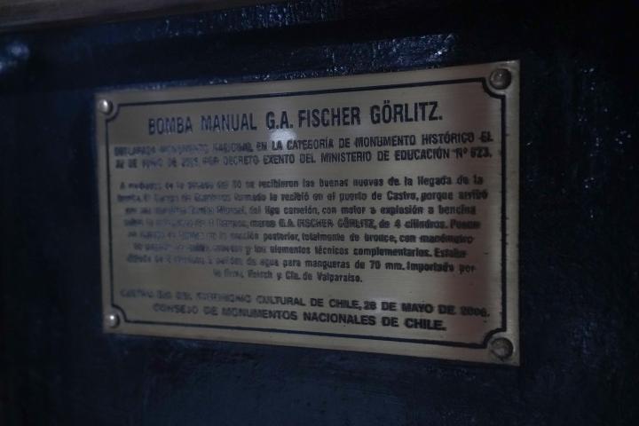 Imagen del monumento Reliquias bomberiles pertenecientes a los Cuerpos de Bomberos de Castro