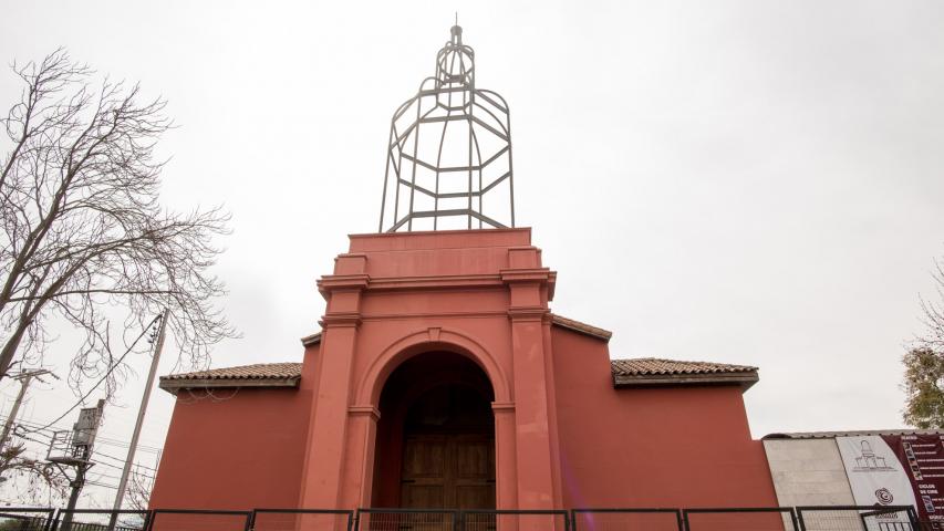 Imagen del monumento Torre, atrio y uno de los muros perimetrales de la Iglesia de la Inmaculada Concepción