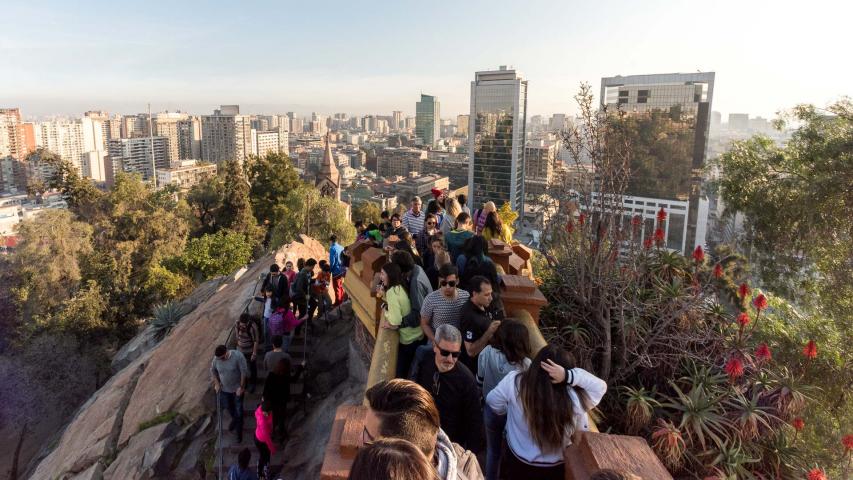 Imagen del monumento Cerro Santa Lucía de Santiago