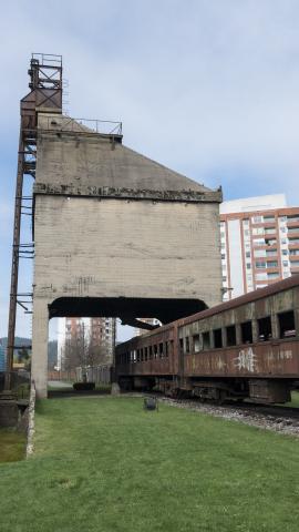 Imagen del monumento Material rodante de la Casa de máquinas de Temuco