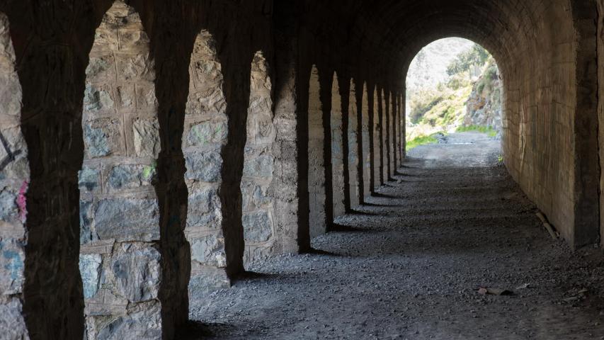 Imagen del monumento Construcciones existentes a lo largo del trazado del ex ferrocarril de Puente Alto a El Volcán