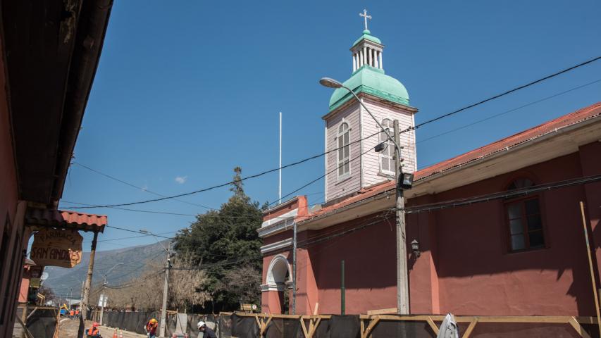 Imagen del monumento Iglesia de San José de Maipo y su casa parroquial