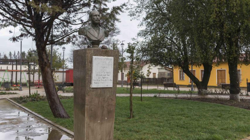 Imagen del monumento Radio urbano con sus límites actuales del Pueblo de Nirivilo