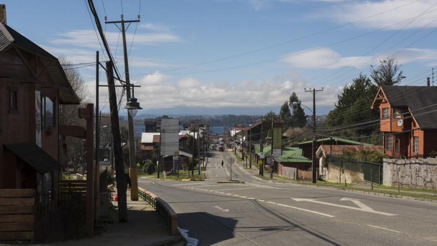 Imagen del monumento Sector que indica de la ciudad de Puerto Varas