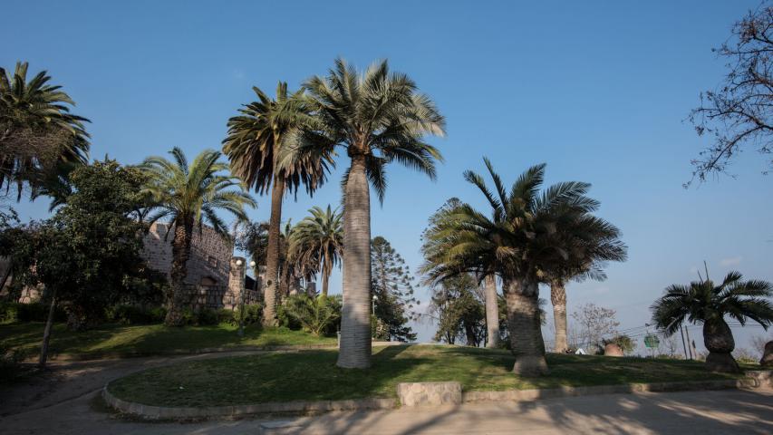 Imagen del monumento Entorno del Mural obra de María Martner y de Juan O´Gorman del Balneario Tupahue