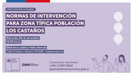 Imagen de ENCUENTRO DE PARTICIPACIÓN CIUDADANA NORMAS DE INTERVENCIÓN ÑPS CASTAÑOS INDEPENDENCIA