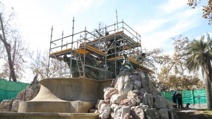 Imagen de Trabajos de restauración del monumento Fuente Alemana presenta 30% de avance