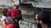Imagen de CMN constata estado de conservación de pintura rupestre y Capilla de Mármol en la Región de Aysén