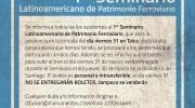 Imagen de Invitan a primer Seminario Latinoamericano de Patrimonio Ferroviario