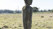 Imagen del monumento Nguillatuwe, menoko y cementerio del complejo ceremonial y religioso mapuche de Monopaine