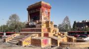 Imagen de CMN acordó que restauración de plinto del monumento a Baquedano no se haga in situ y respaldó traslado de restos del Soldado Desconocido